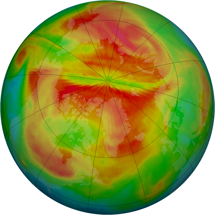 Arctic ozone map for 30 March 2002
